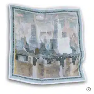 Šilkinė skarelė – „Miestas“-001