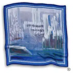Šilkinė skarelė – „Pasaulio sutvėrimas VI“-001