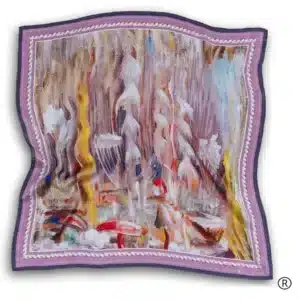 Šilkinė skarelė – „Pasaulio sutvėrimas X“-001
