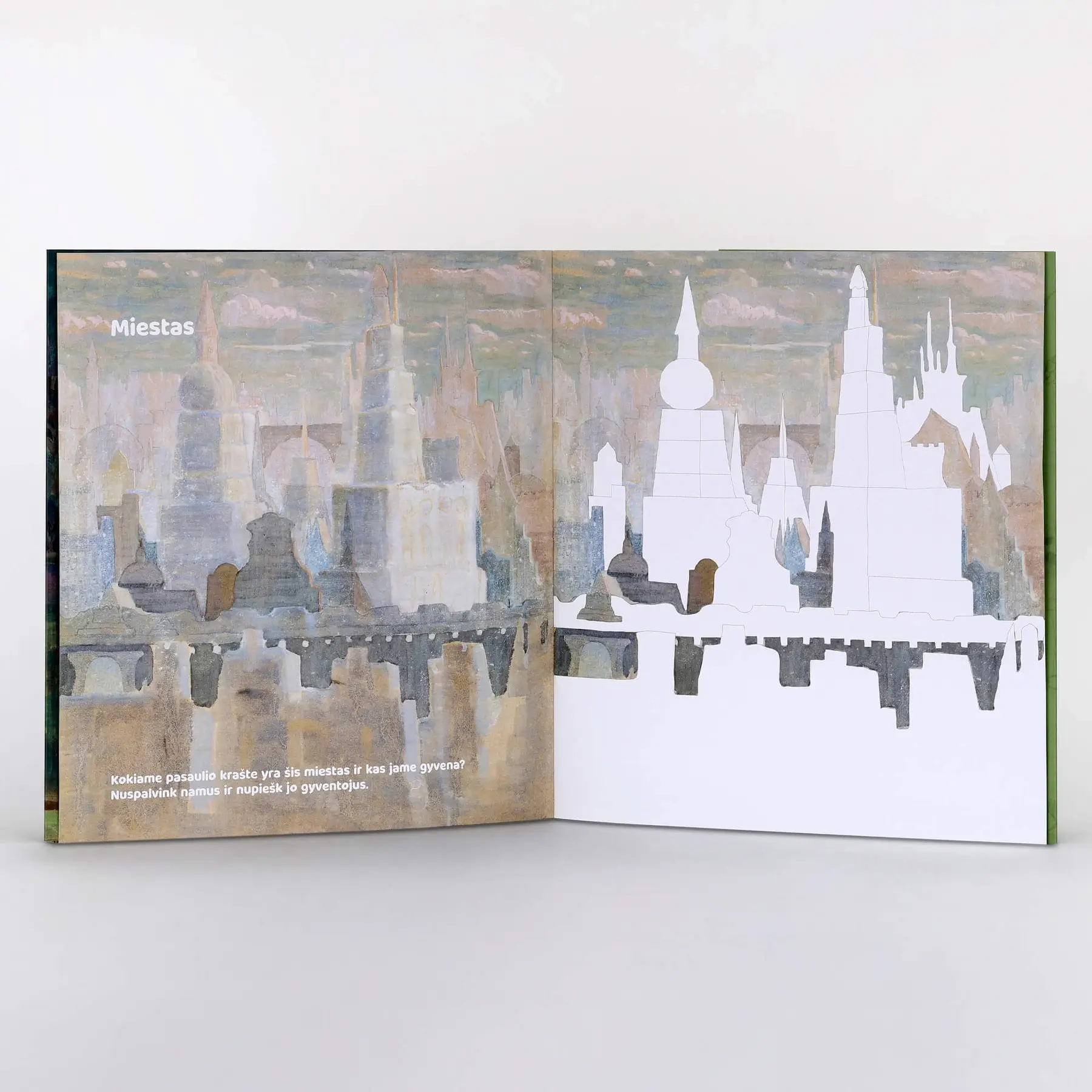 Spalvinimo ir piešimo knygelė „Kaip Čiurlionis”. II-004